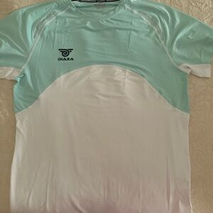 Diaza Mint Green and White Athletic Shirt, Size XL